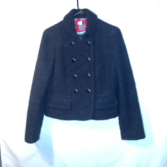 J. Crew Wool Peacoat in Black - Picture 1 of 5